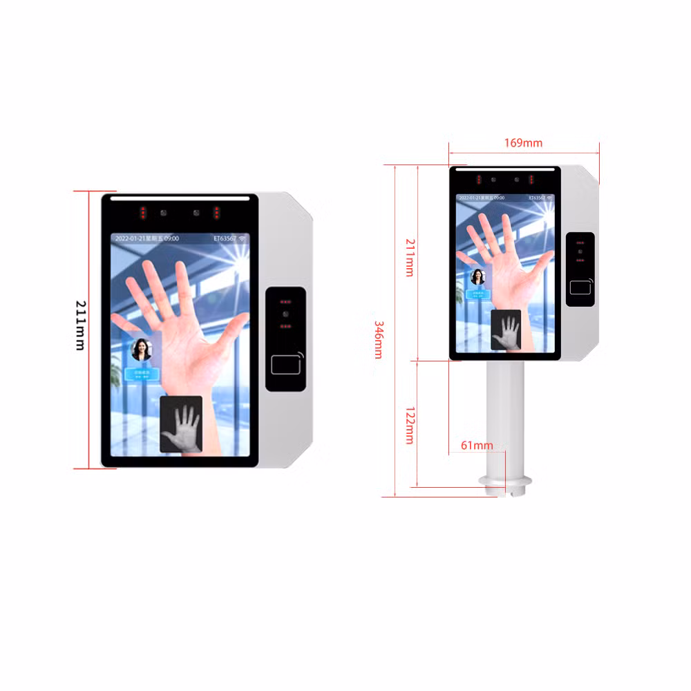 ESFPR 8-Inch Palm and Face Recognition Access Control Terminal