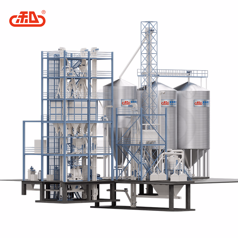 Feed Machinery with Double Shaft Paddle Mixer for Efficient Feed Blending Process