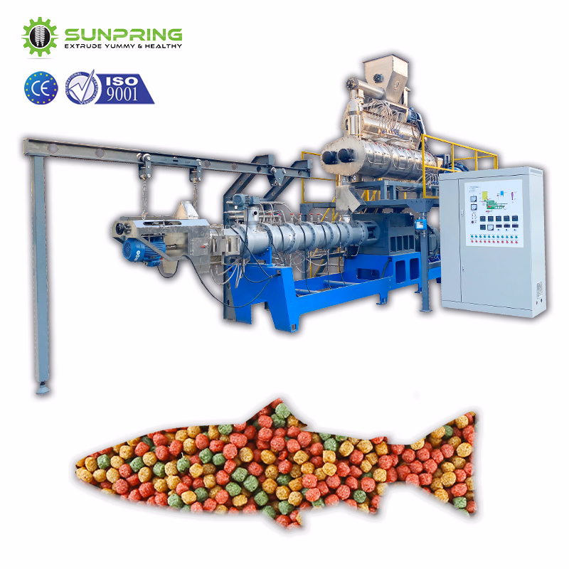 High Productivity Rainbow Trout Fish Food Machine + 5ton Per Hour Floating Fish Feed Machine + Supply Floating Fish Feed Pellet Machine