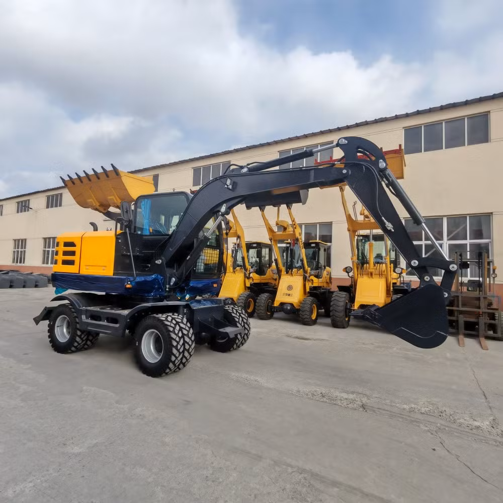 High Quality Wholesale Eco-Friendly K85W 7 Ton Wheel Excavator