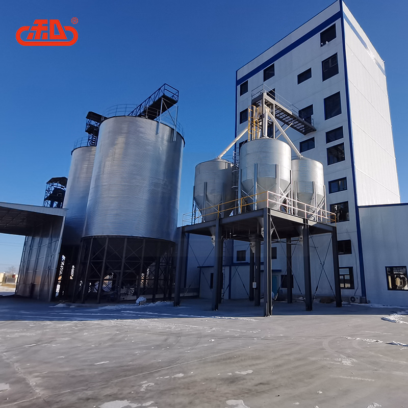Feed Machinery with Horizontal Mixer for Uniform Mixing of Feed Ingredients and Additives