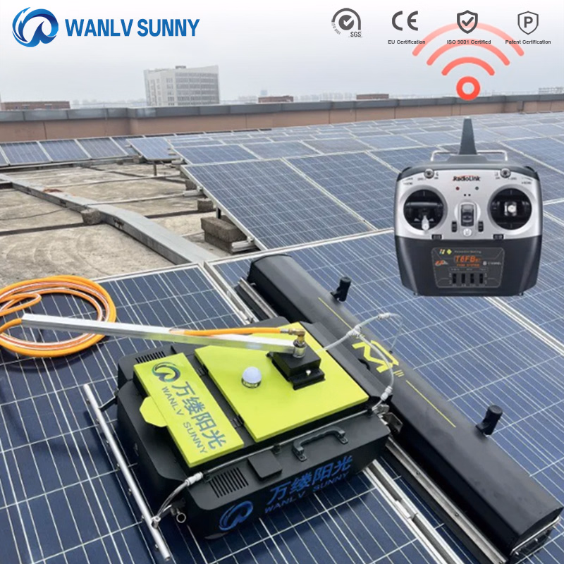Hassle-Free Solar Panel Cleaning Robot for Large Photovoltaic Plants Maintenance