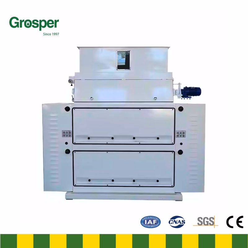 Grosper Double Pair Roller Dehuller D4125 37kw Edible Oil Pretreatment Dehuller