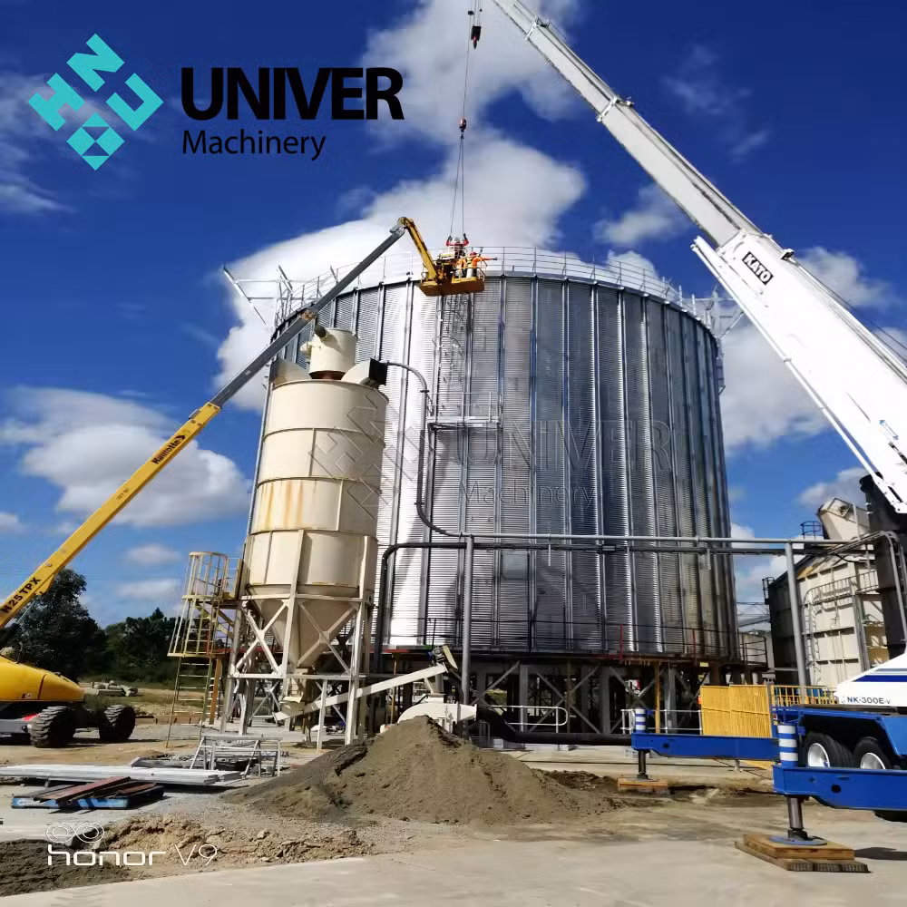 Feeding System Food Ton Grain Flat Bottom Metal Silos