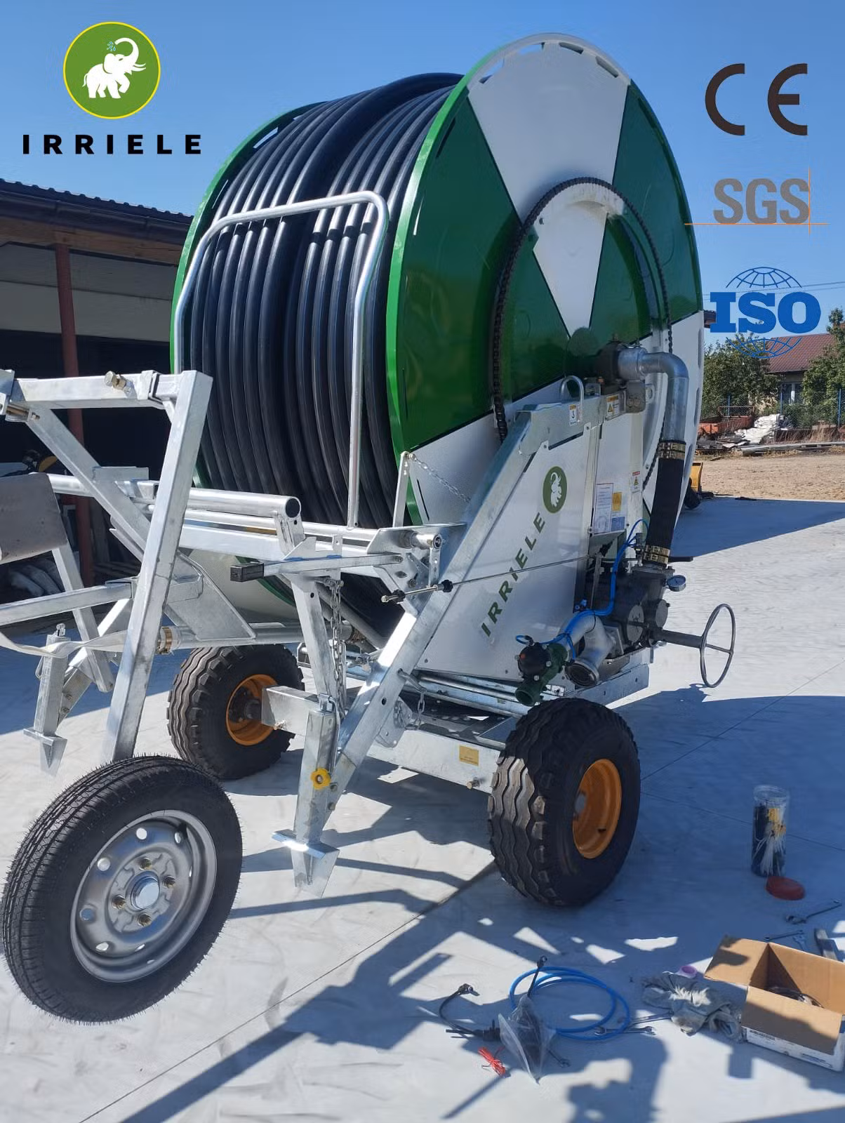 Easy Operation High Coverage Reel Automatic Roller Sprinkler Machine for Fruit Orchard
