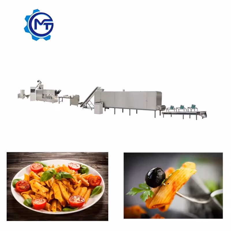 Full Line Machines for Macaroni Making Italy Pasta Production Line Macaroni Extruder Machine