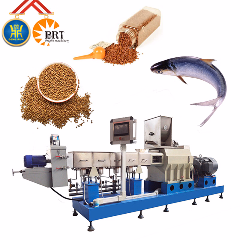 Automatic Floating Fish Feed Pellet Processing Extruder Machine Fish Shrimp Food Production Line Manufacturer Fish Feed Making Machine Extruder