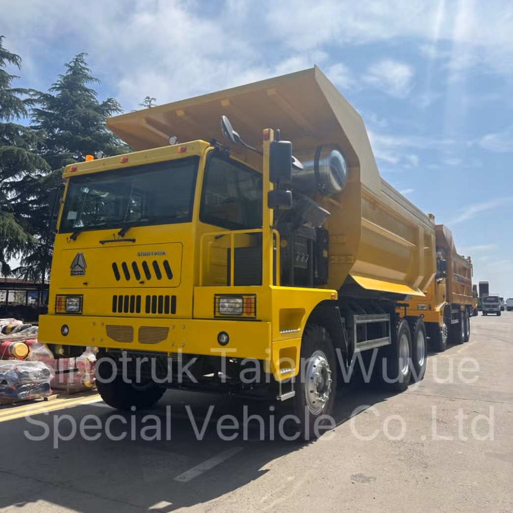 65-Ton Mining Dump Truck with Tail Upturned