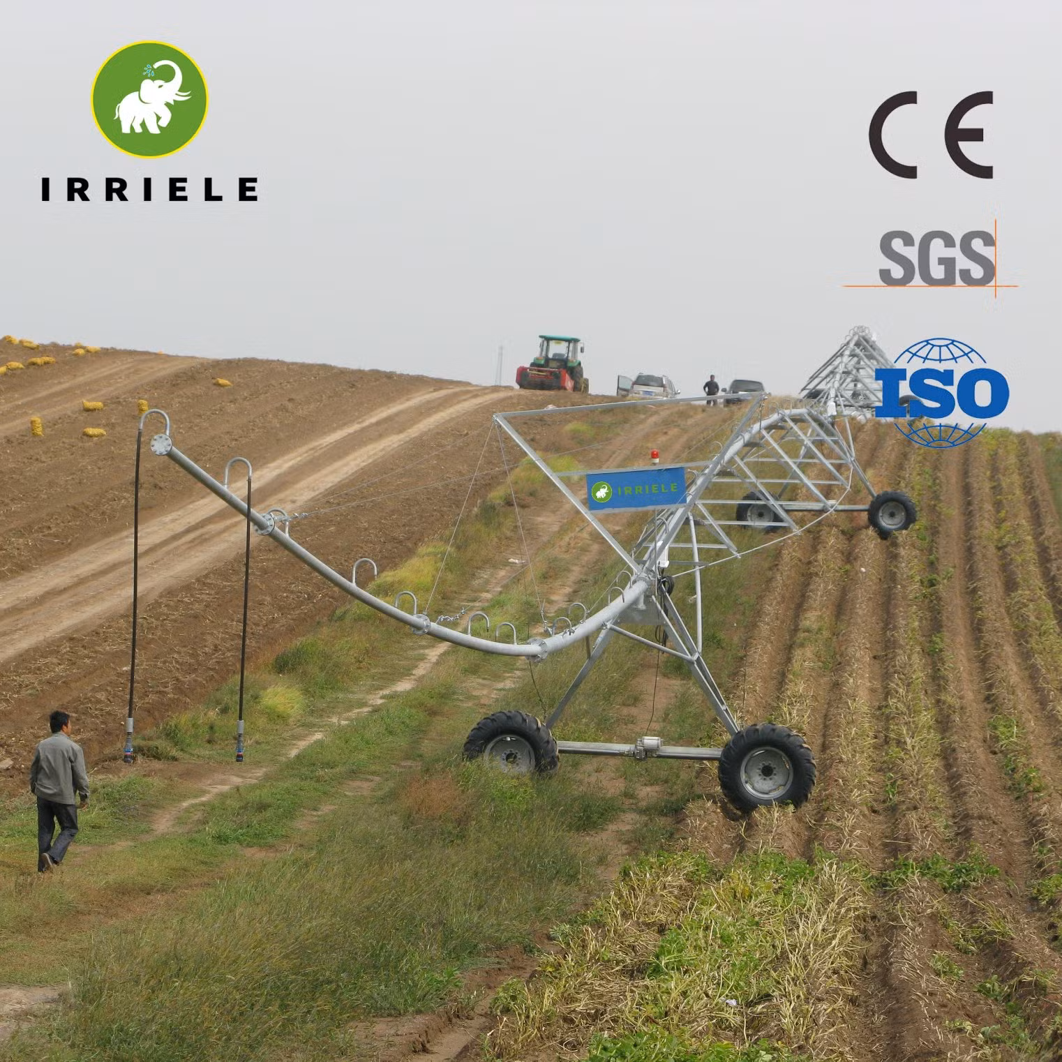 Factory Customized Linear Move Irrigation Power-Driven Remote Control Machine Four Wheel