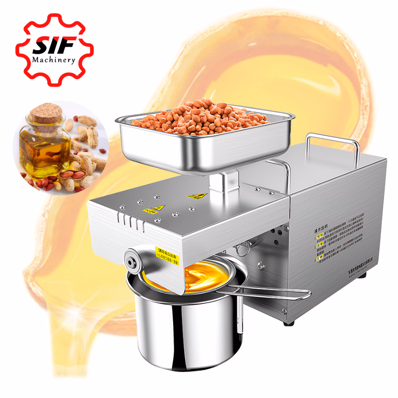 Home Kitchen Use Sesame Peanut Sunflower Mini Oil Press Machine Oil Expeller Oil Extraction Machine