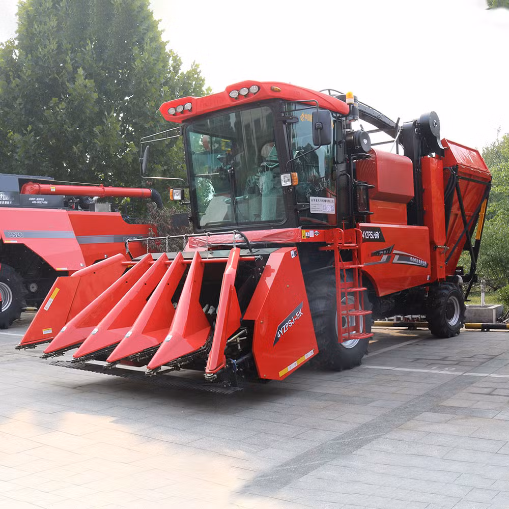 5 Rows 220HP Corn Harvester/Maize Harvester/Harvesting Machine for Corn Stem Crushing
