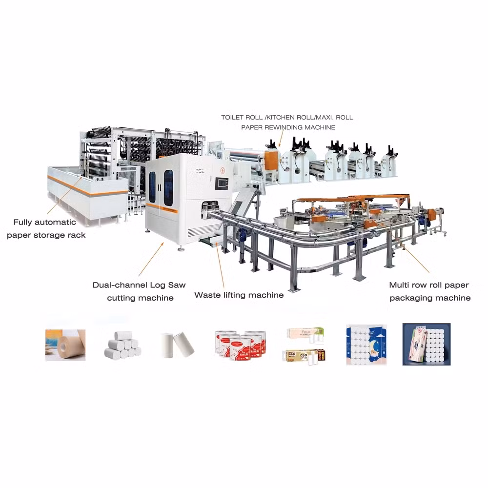 Customizable Automatic Speed Control Toilet Paper Roll Making Production Line