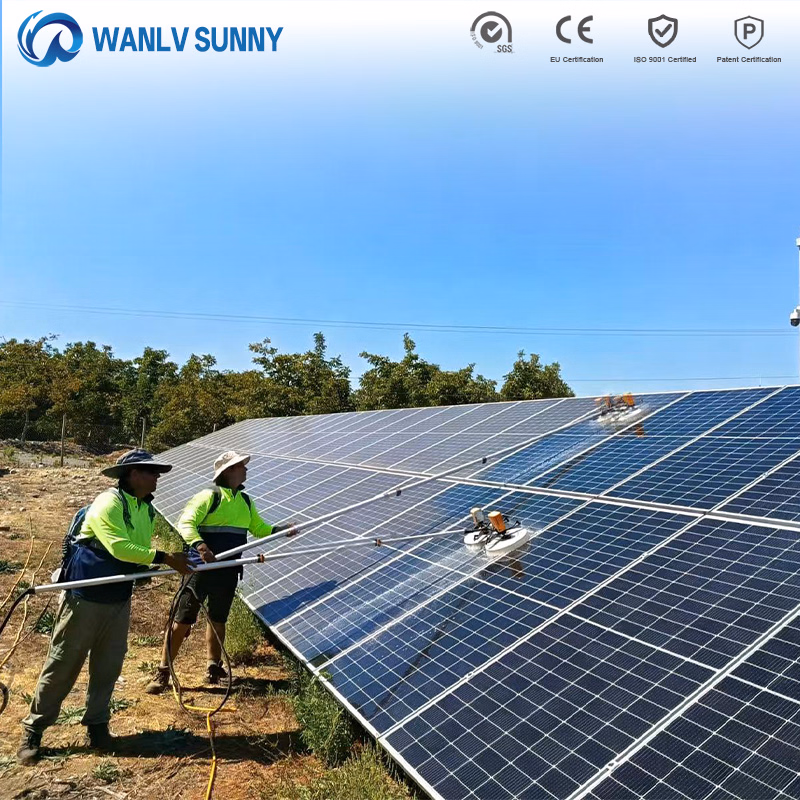 Solar Panel Cleaning Machine Water Fed Brush