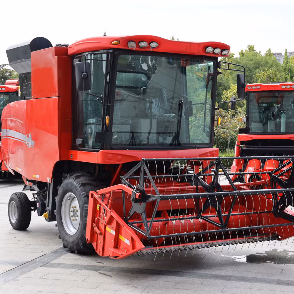 China High Quality Wheel Type Longitudinal Axial Flow Combine Harvester for Wheat