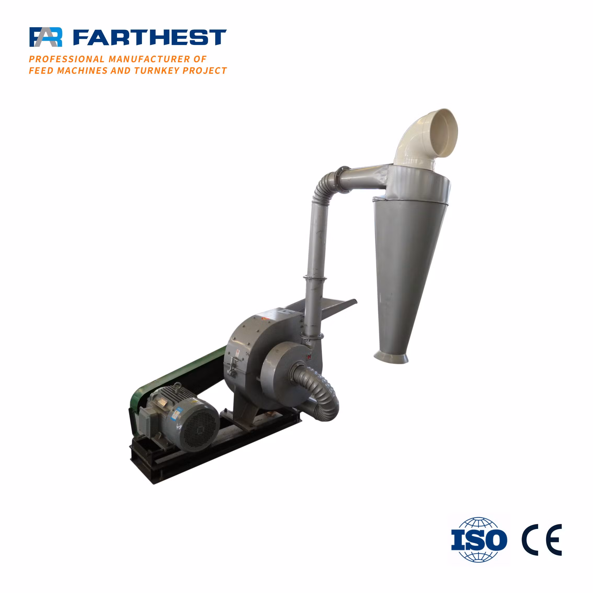 Carbon Steel Wheat Bran Grinder Straw Hay Hammer Mill for Horse Feed