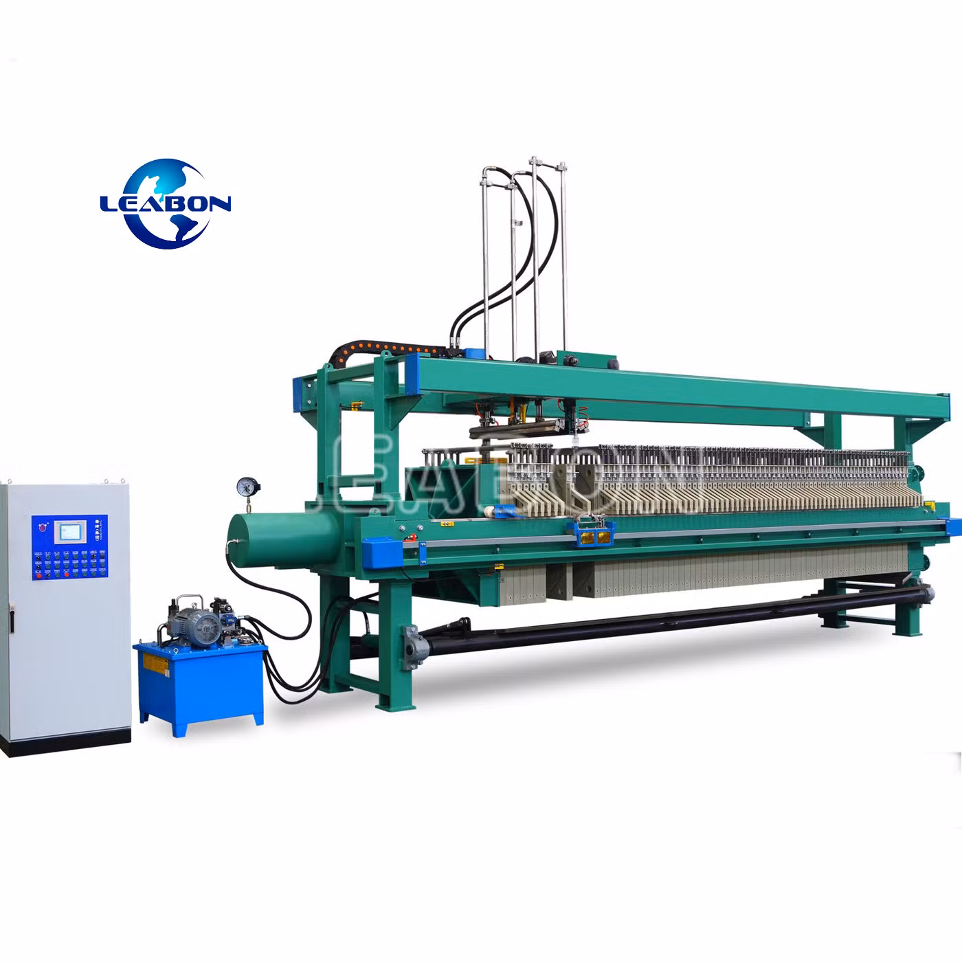 Leabon Automatic Frame Pressing Filter Cloth Washing Membrane Hydraulic Filter Press Machine Price