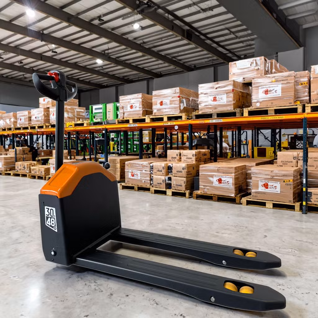 Nbd15q01ld Hot Selling 1.5t/2t Electric Lead Acid Battery Power Pallet Truck Jack