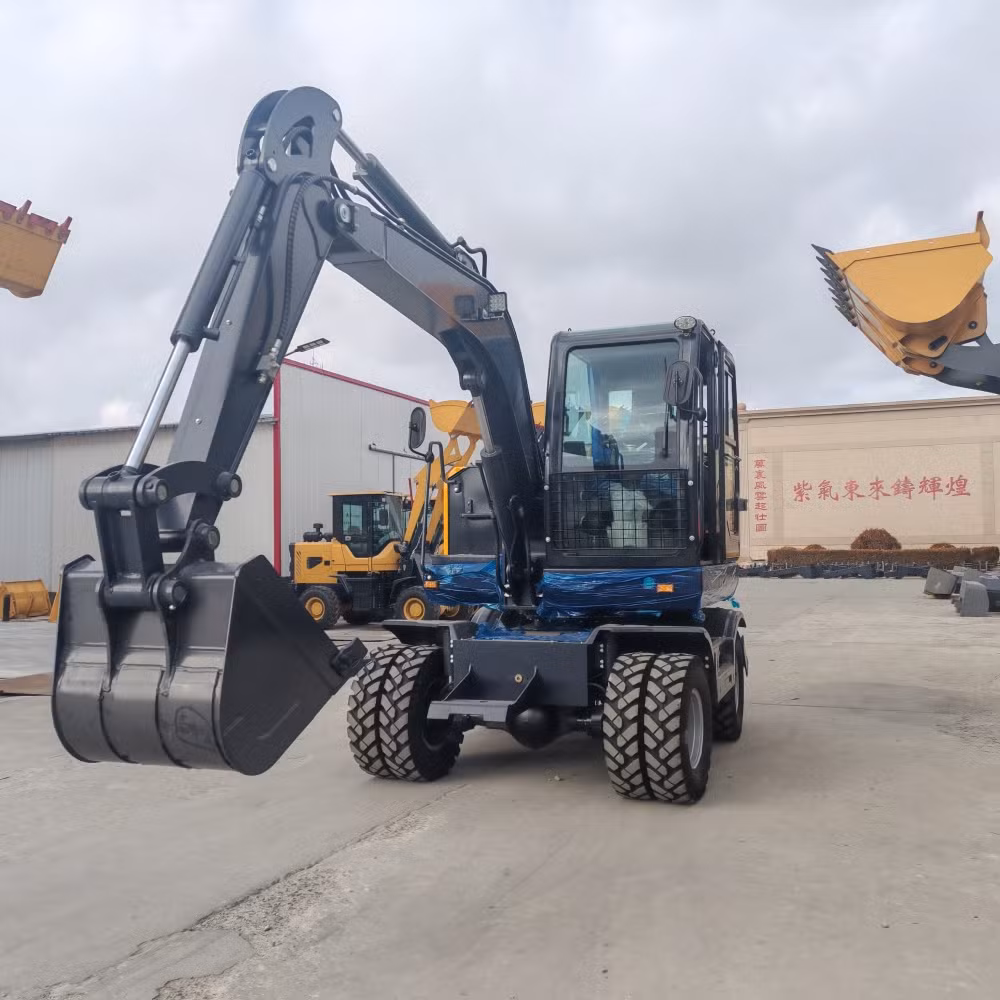 Direct Wholesale Chinese Wheel Drive Bucket 7 Ton Wheel Excavator for Sale