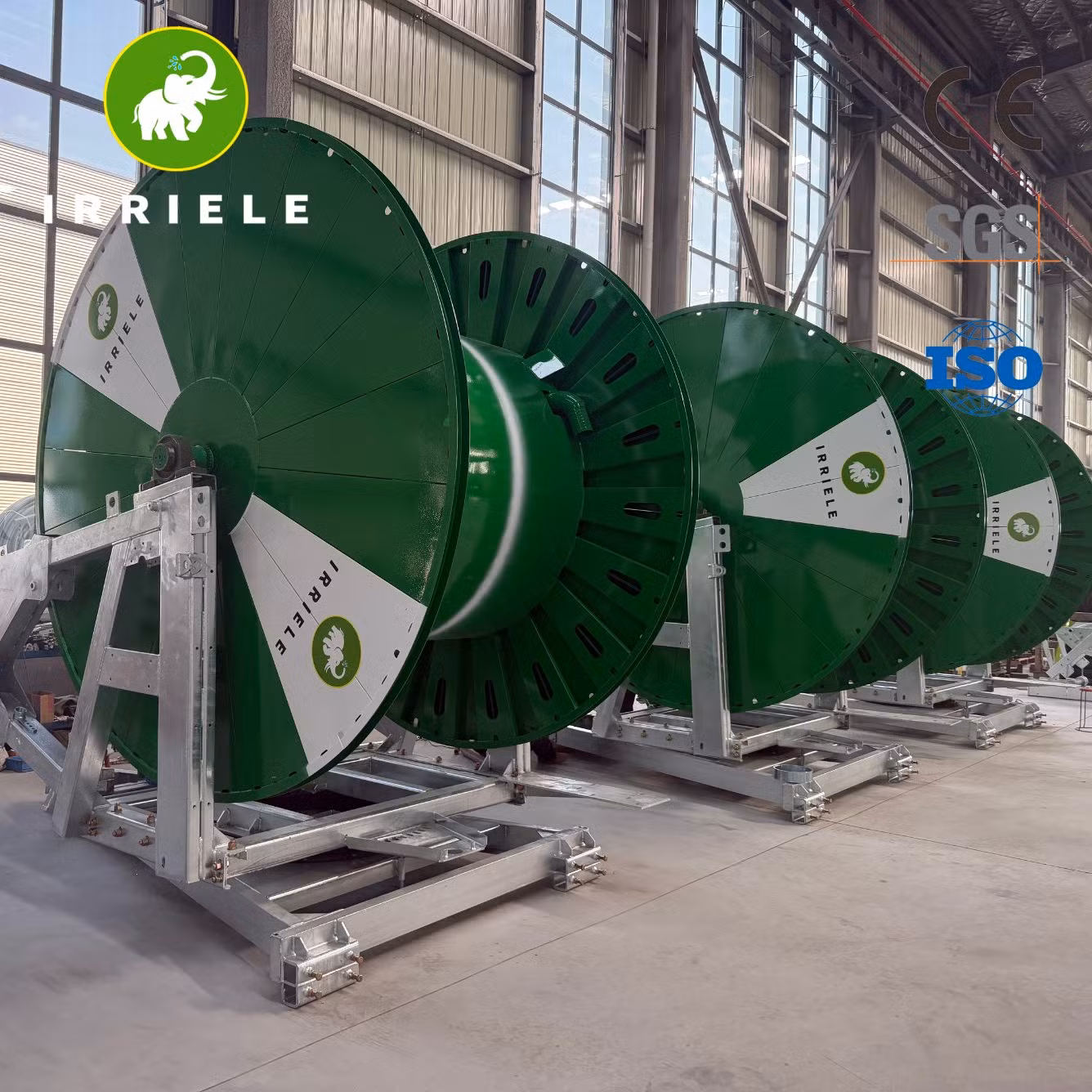 Motor Powered Reel Type Sprinkler Irrigation Machine for Flower and Fruit Orchard