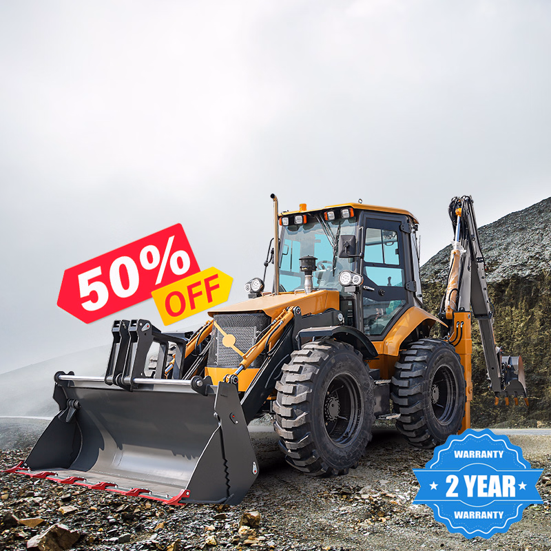 Chinese Backhoe Loader Hinged Mini Backhoe Loader 4X4 for Sale