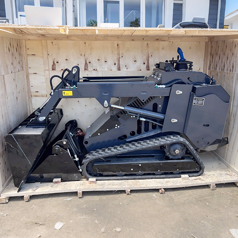 Free Shipping 2024 Brand New Factory EPA Mini Skid Steer Loader 23HP Mini Excavator Tracked Wheeled Gasoline 4 in 1 Barrel