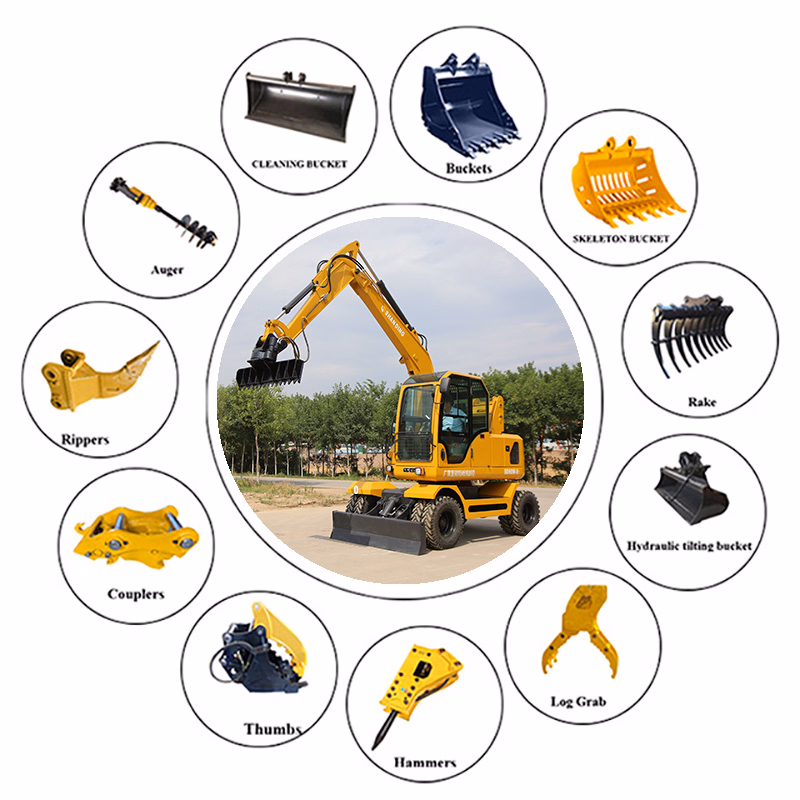 Micro/Small /Mini Crawler/ Wheel/ Used / Hydraulic /Used /Towable Backhoe/Gasoline Excavators