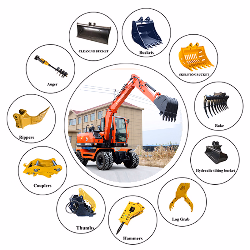 10% off Construction Equipment CE New Hydraulic Mini Excavators Wheel Excavator Mini Digger Amphibious Excavators with Excavator Parts Factory for Sale