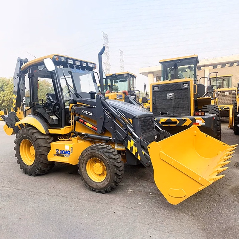China Manufacturer Xc870HK 2.5 Ton 4X4 Skid Steer Backhoe Excavator Loader