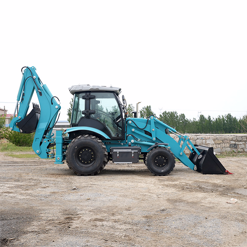 Free Shipping Wheel 4WD Backhoes Loader CE EPA Backhoe Excavator Loader