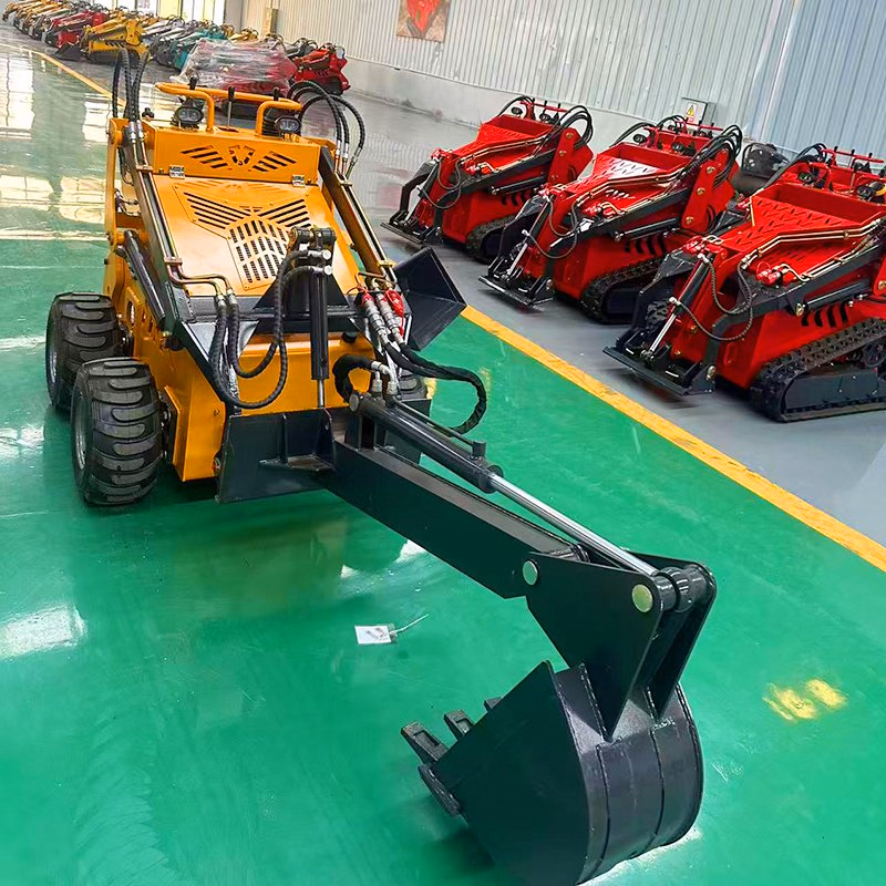 Powerful 380kg Skid Steer Loaders with CE Euro5 Engine