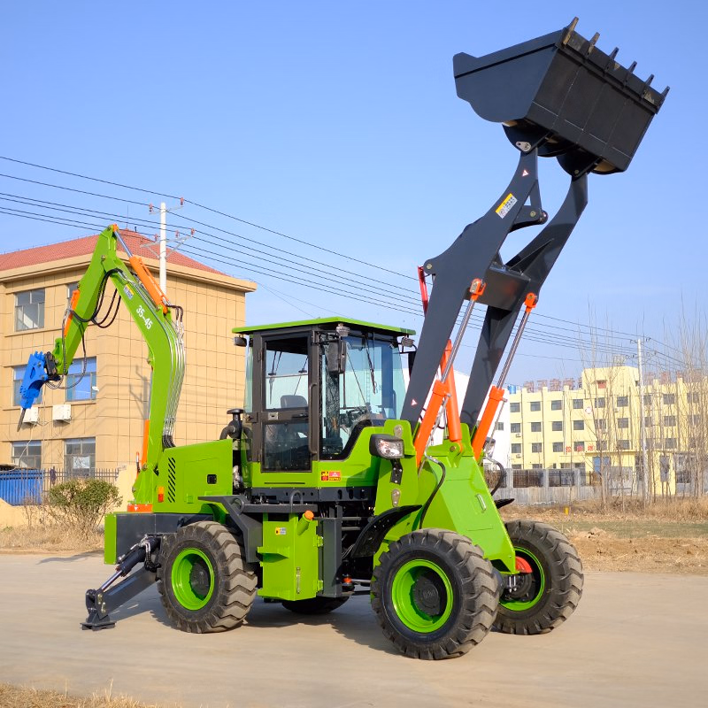 2.5 Ton Brand New Backhoe Loader 4*4 Mini Tractor with Front End Loader and Backhoe