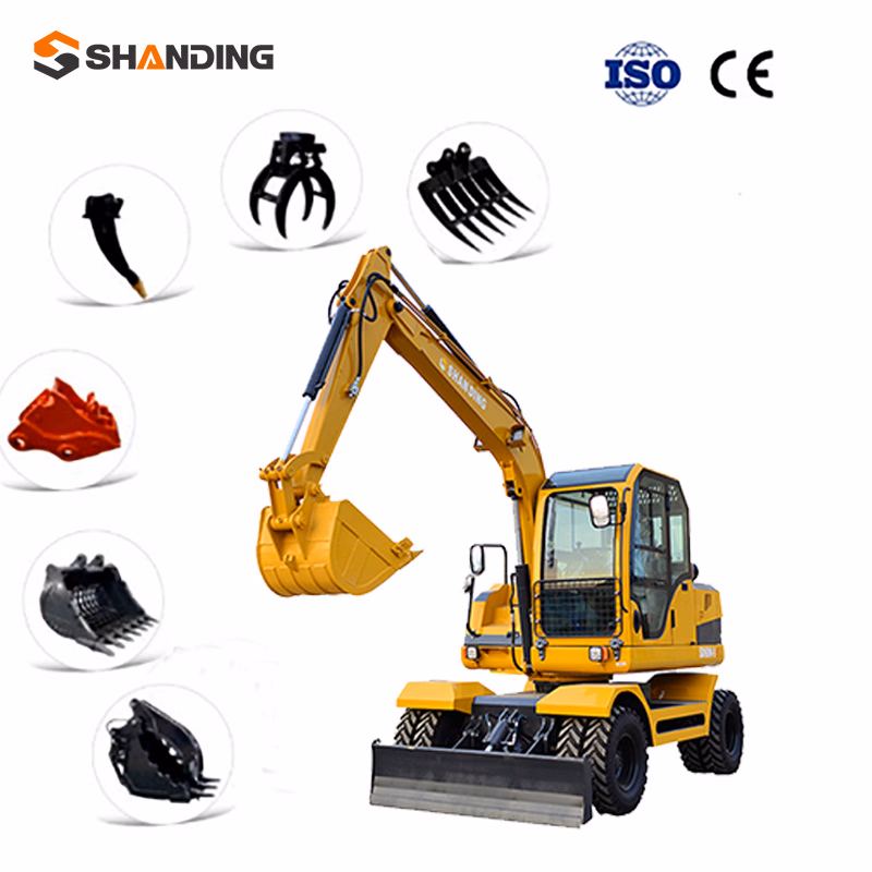 Construction Equipment 9 Ton Wheel Excavator Mini Excavator Excavator Machine/ Wheel Excavator