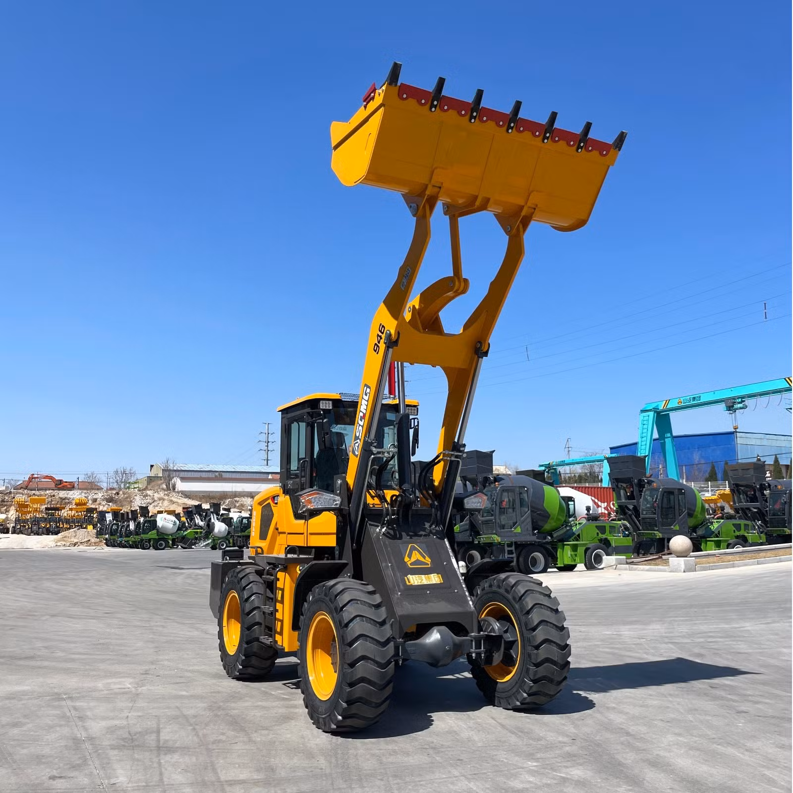 OEM ODM Zl-946 Wheel Front Loader 1.2m³ Bucket 3000kg Rated Load Mini Loader Machine
