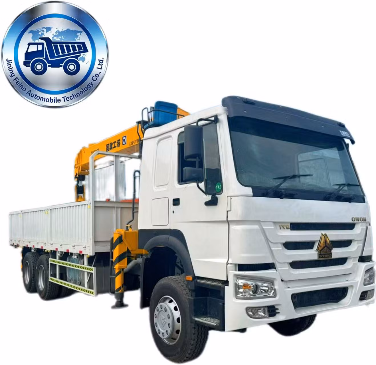 HOWO 8X4 Heavy Duty Truck Mounted Crane 12 Ton Sq12sk3q