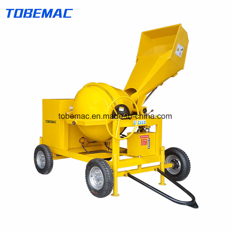 Tdcm500-Dh Concrete Machine Mixer with Hydraulic Loading Hopper