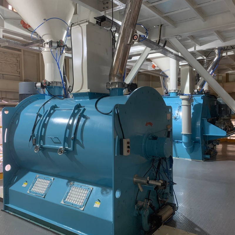 Construction Machinery Gravity-Free Double-Axis Blade CNC Concrete Mixer