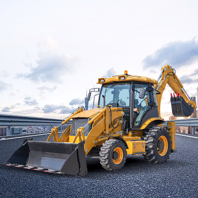 High Quatily Retroexcavadora CE EPA 4X4 Backhoe Loader