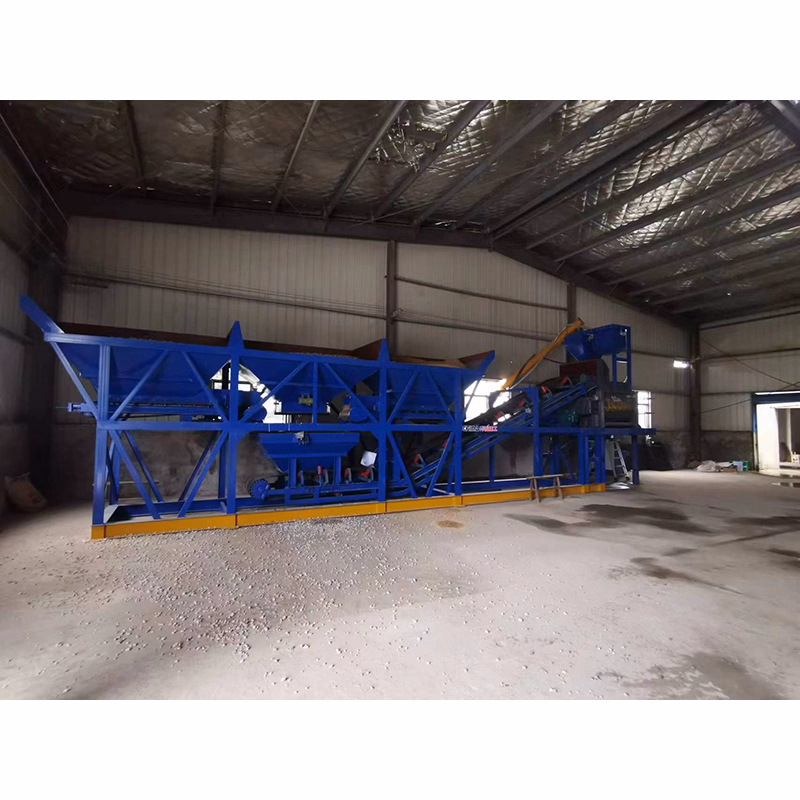 Portable Hzs25 Concrete Batching Plant with 2 Hoppers and Scales