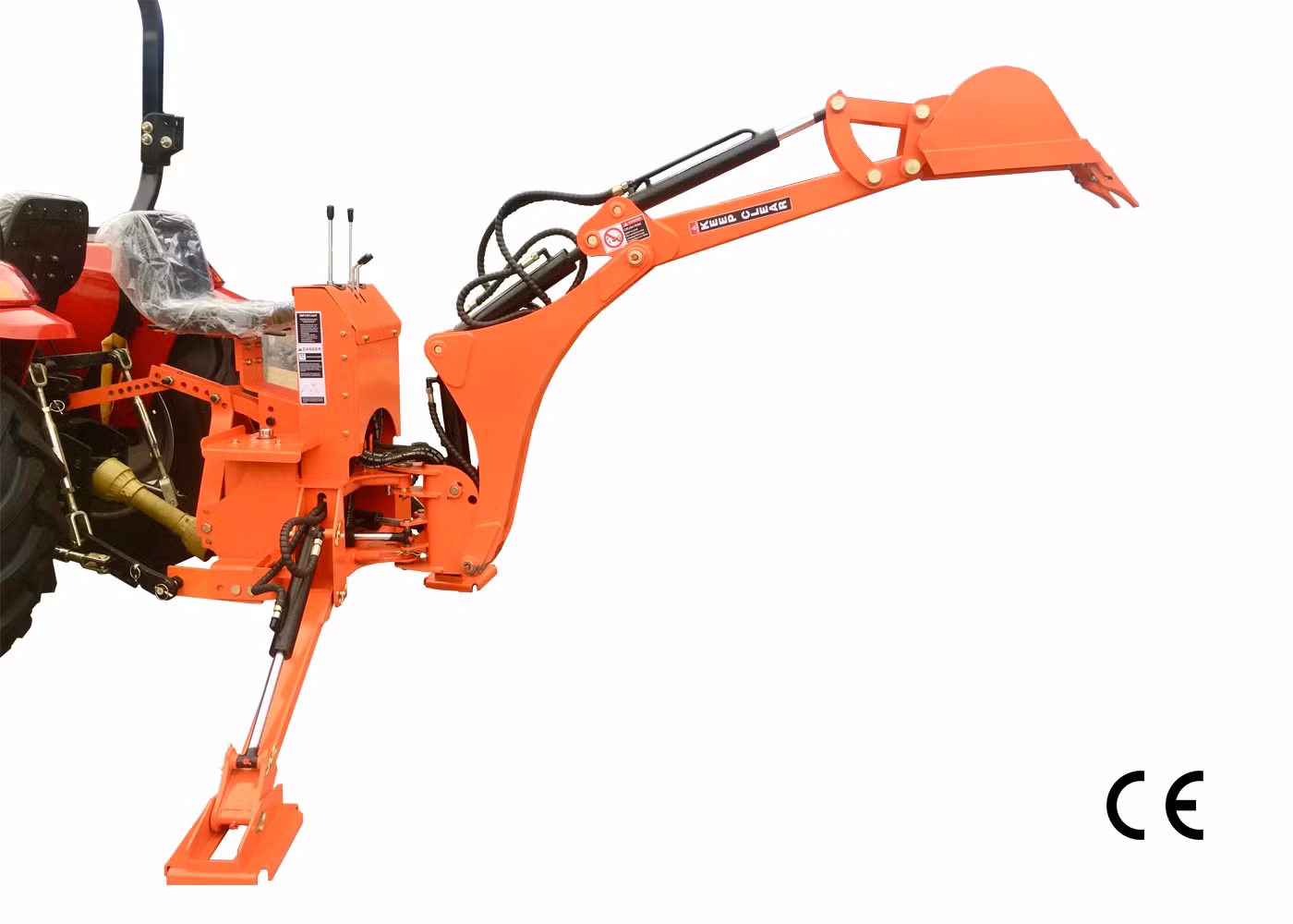 CE Lw-9 Backhoe Mini Wheel Farm Tractor Pto Driven Excavator