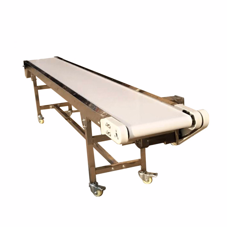 Food Grade Incline PU Belt Conveyor for Fresh Fruit DIP Angle Conveyor Belt