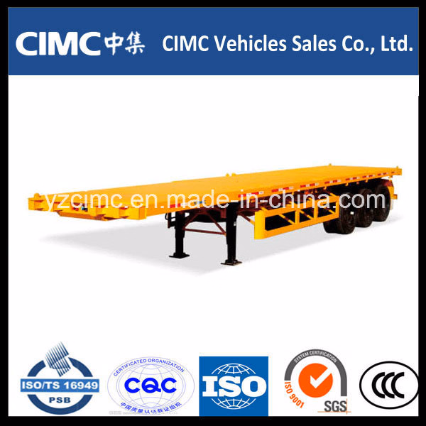 CIMC 40FT 3 Axles 40tons 12locks Container Chassis / Container Trailer/ Flatbed Trailer