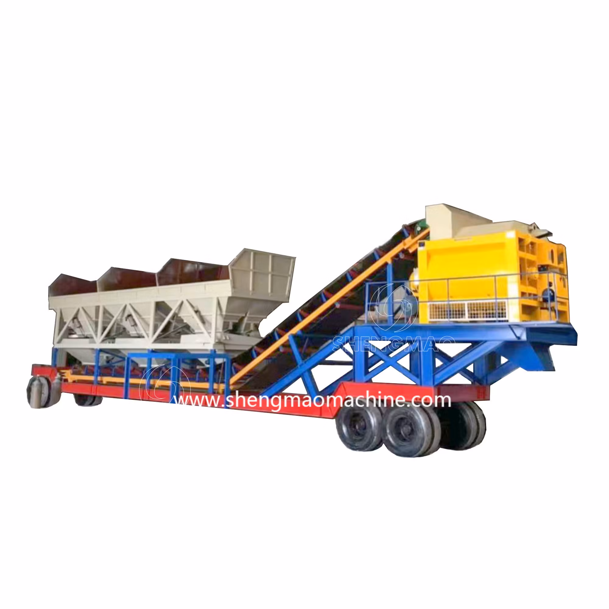 Small Scale 35m3/H Wet Ready Mix Rmc Precast Electric Mini Portable Compact