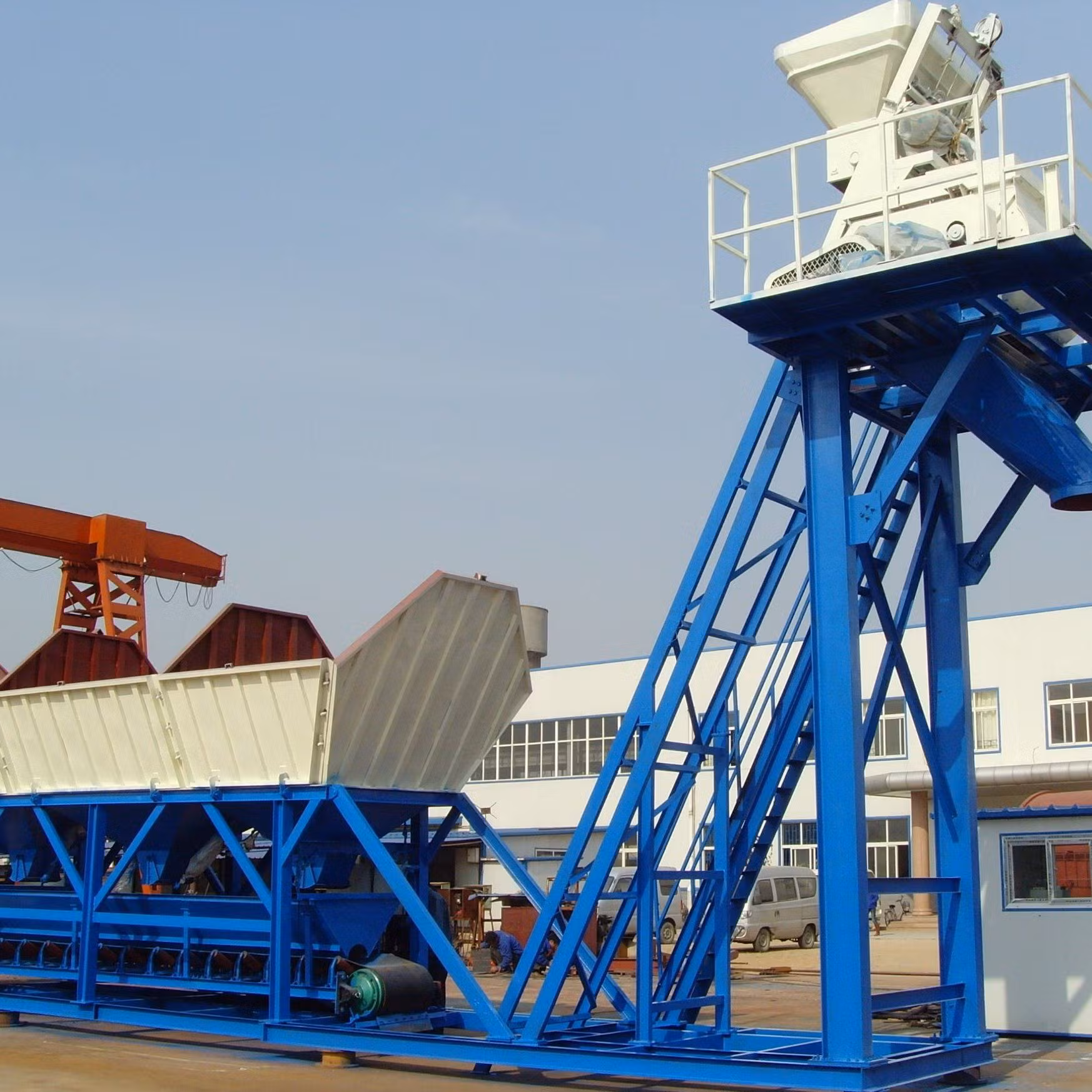 Foundation Free Concrete Batching Plant Automatic
