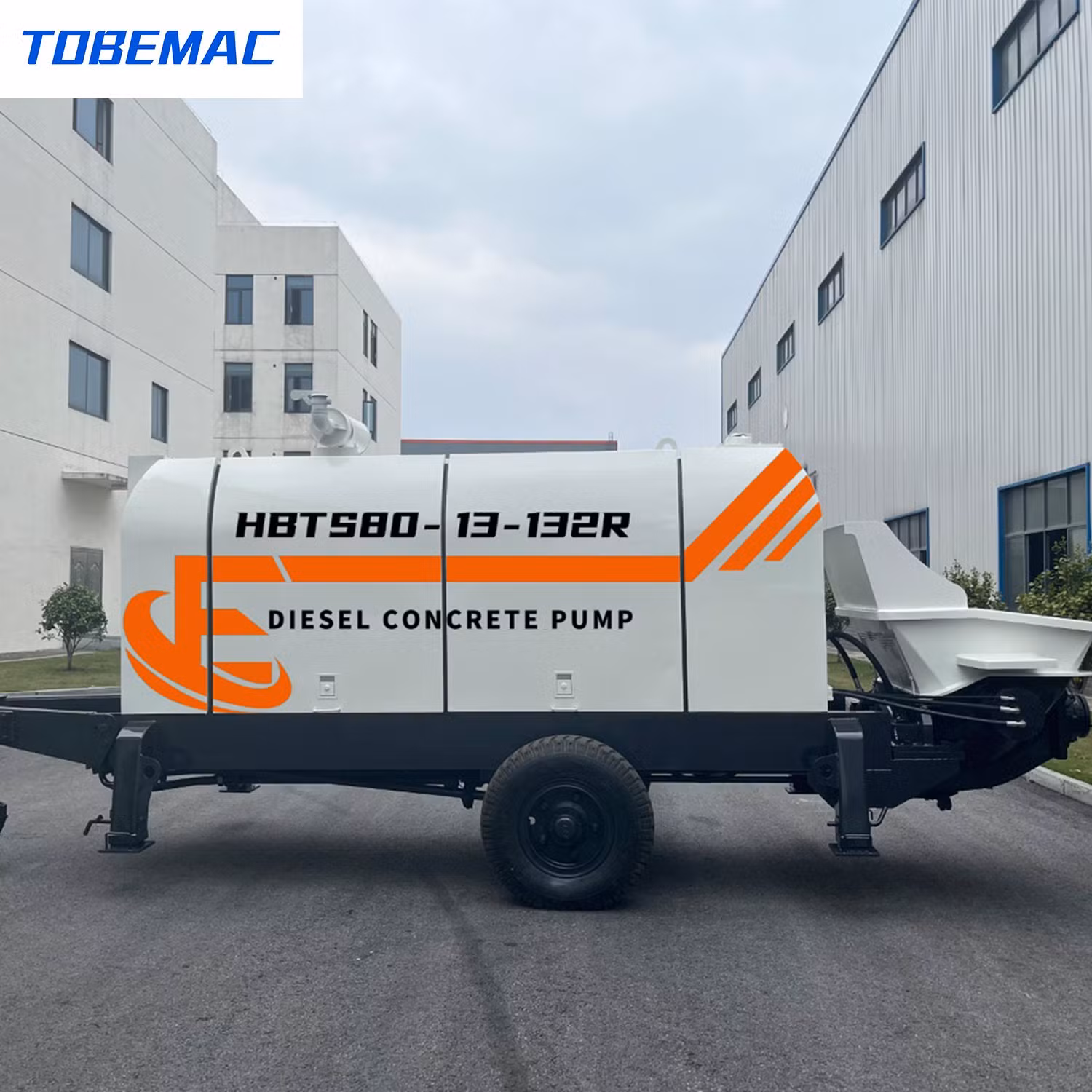 Tobemac Hbts80 Diesel Concrete Pump with Weichai Brand Engine