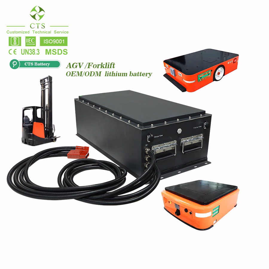 High-Capacity Energy Storage Systems 24V 48V 300ah 400ah 500ah Lithium Ion Batteries Rechargeable Forklift Agv Packs