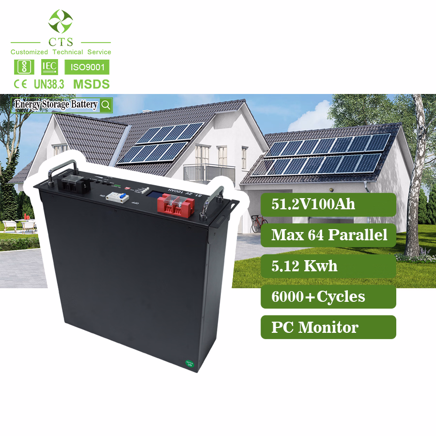 Cts 48V 200ah 9.6kwh Efficient Lithium Battery for Commercial Energy Storage