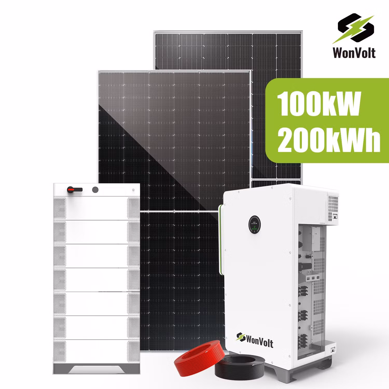 Wonvolt 100kw 200kw 300kw Solar Energy Storage System for Commercial and Industrial