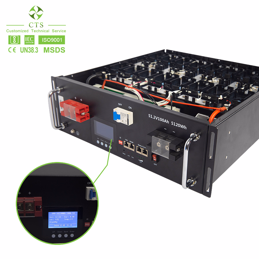 Ess Lithium Ion Battery 48V, 48V 100ah 5000W Li. FePO4 Battery Pack, 48V 200ah 10kw Energy Storage System Battery Pack for Home