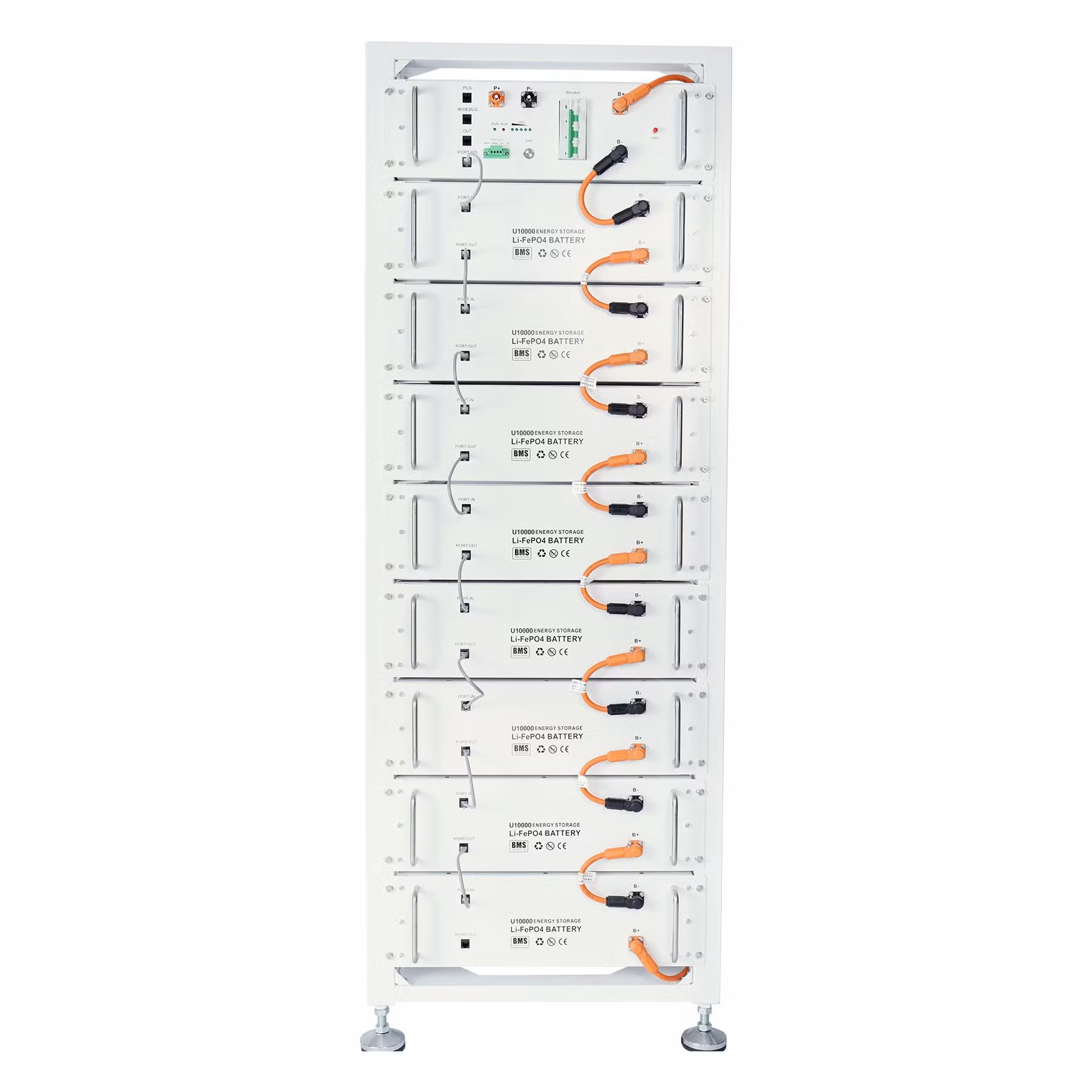 Customized 5.12kwh Solar Energy Storage Lithium Iron Phosphate Battery System for Home Villa Photovoltaic High Voltage Rack Storage