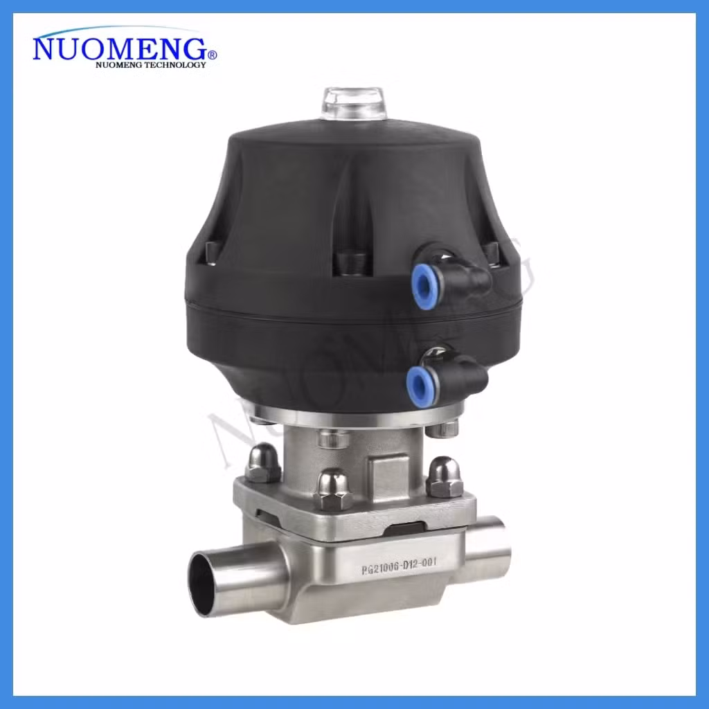 Sanitary Stainless Steel SS304/SS316L Welded Diaphragm Valve